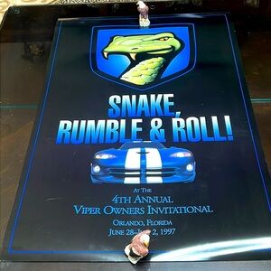VIPER. SNAKE RUMBLE & ROLL! Poster 24”x36”